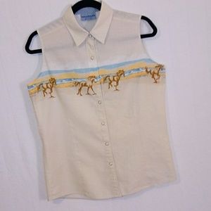 Vintage 90's wrangler shirt M